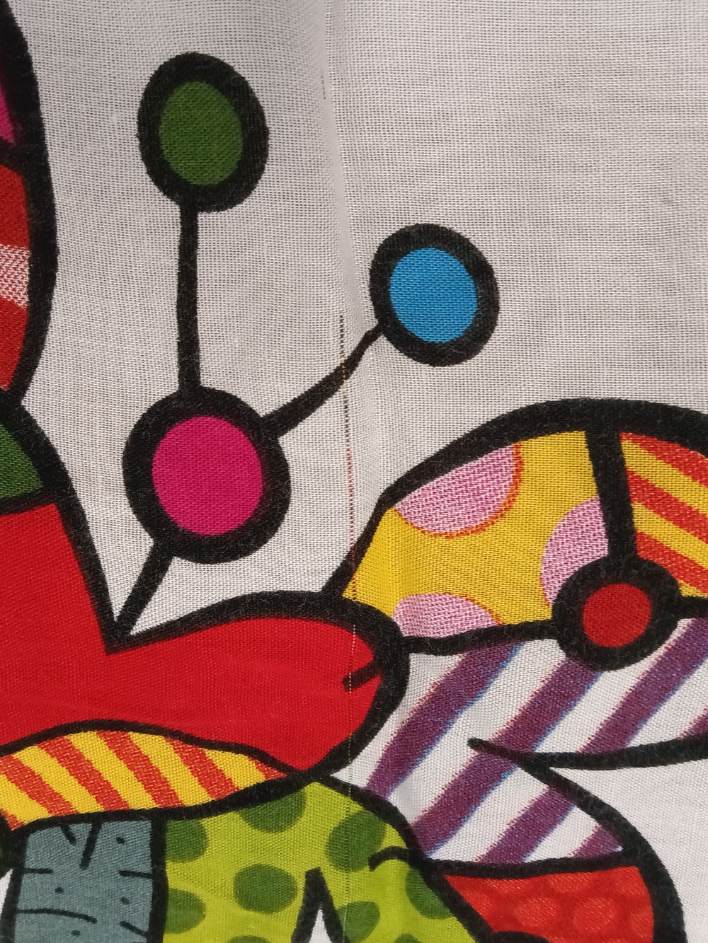 Romero britto Colorful Butterfly Print White Scarf Wrap Sarong Butterfly Love - Picture 8 of 10